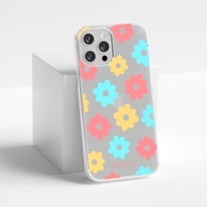 Pouzdro Back Case Babaco iPhone 11 Pro, Painted Flowers (transparent)