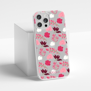 Pouzdro Back Case Babaco iPhone 11, Flower Leaf (transparent)