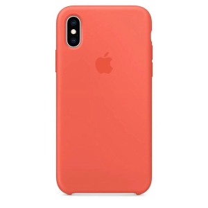 Silicone Case iPhone X, XS nectarine (blistr)