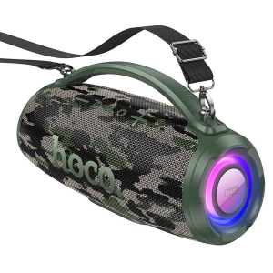 Mini reproduktor BlueTooth HOCO HA4 (RGB led osvětlení, bluetooth, FM, TF, USB, AUX) barva camo