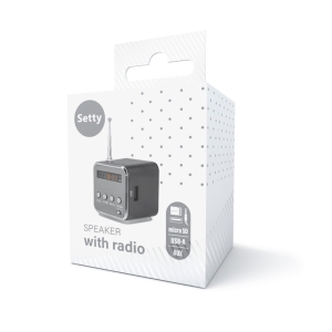 Mini reproduktor BlueTooth Setty MF-100, rádio, barva černá