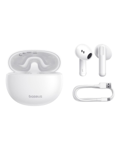 Bluetooth headset Baseus TWS E12, barva bílá