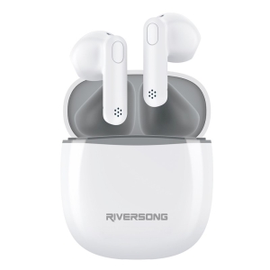 Bluetooth headset Riversong TWS AIR X26, barva bílá