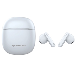 Bluetooth headset Riversong TWS AIR X26, barva bílá