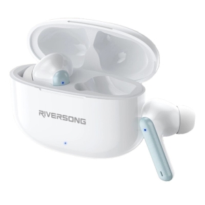 Bluetooth headset Riversong TWS AIRFLY L8, barva bílá