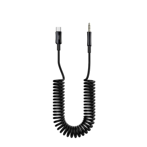 Kabel AUX (XO NB-R255B) USB C / Jack 3,5mm barva černá