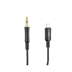 Kabel AUX (XO NB-R255B) USB C / Jack 3,5mm barva černá