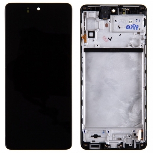 Dotyková deska Samsung M515 Galaxy M51 + LCD + rámeček black - OEM