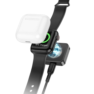 Indukční nabíječ HOCO CW55 kompatibilní s Apple Watch 2,5W, černá