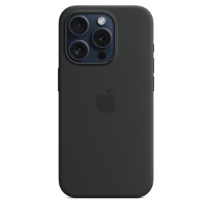 Silicone Case iPhone 15  PRO Black (blistr)