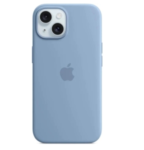 Silicone Case iPhone 15 PLUS Winter Blue (blistr)