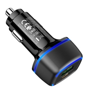 CL adaptér Borofone (BZ14A) 1x USB A, 1x USB C, PD 20W, QC 3.0, black