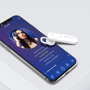 Bluetooth headset XO BE4, barva bílá