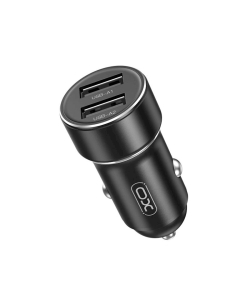 CL adaptér XO (CC53) 2x USB, 2,4A (12W), black