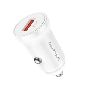 CL adaptér Borofone (BZ18) 1x USB, 18W, QC 3.0 white