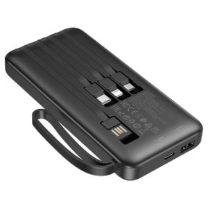 Externí baterie POWER BANK Borofone BJ153 Power, 10000mAh, 1x micro USB, 1x USB, 1x TYP C, 1x Lightning, barva černá