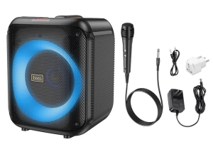 Maxi Reproduktor BlueTooth HOCO Graceful HA1, s karaoke systémem, barva černá