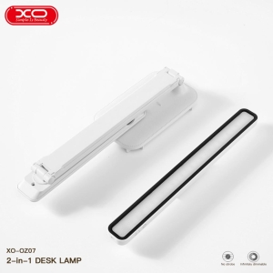 Stolní LED lampa XO-OZ07, 3 režimy osvětlení, dálkové ovládání, stojánek na telefon, skládací, barva bílá