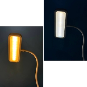 LED stolní lampička XO-OZ06B s klipem na upevnění, dotyková, nastavitelná, 3 režimy svícení, 800mAh, bílá