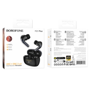 Bluetooth headset BOROFONE TWS FQ1 Plus, barva černá