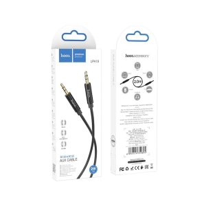 Kabel AUX HOCO (UPA19) Jack 3,5mm na Jack 3,5mm, 2m černý