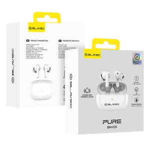 Bluetooth headset Blavec TWS Pure BW01, barva černá