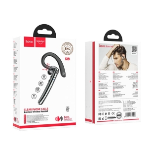 Bluetooth headset HOCO S19, barva černá