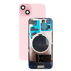 Kryt baterie iPhone 15 Plus pink + metal clip + camera lens + magnet