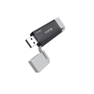 Čtečka paměťových karet Devia EL240, 2v1  USB / USB-C 3.0, barva černá