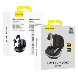 Bluetooth headset Blavec TWS Infinity Pro BW03, ENC, ANC, barva černá