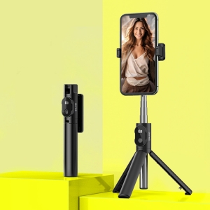 Selfie držák Blavec P02 tripod, s funkcí stativu, bluetooth, barva černá