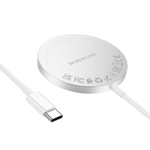 Indukční nabíječka Borofone (BQ32), Magsafe, 15W, barva bílá