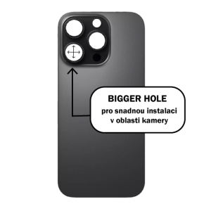 Kryt baterie iPhone 16 PRO MAX black - Bigger Hole