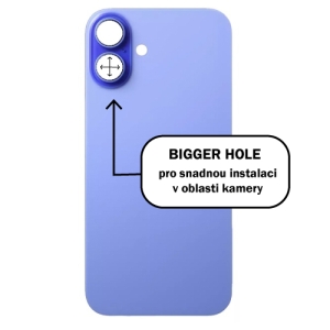 Kryt baterie iPhone 16 PLUS blue - Bigger Hole