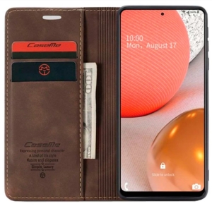 Pouzdro Book CaseMe Samsung S938 Galaxy S25 Ultra, barva hnědá