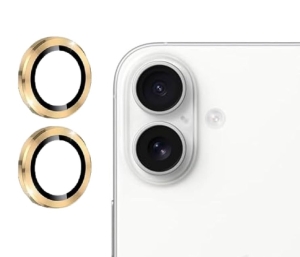 Unicorno ochranné sklo fotoparátu s aplikátorem iPhone 16, 16 PLUS gold