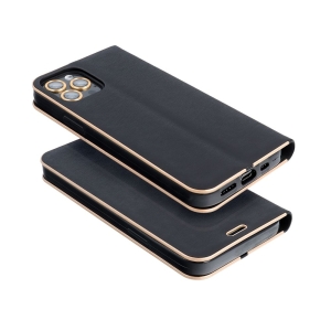 Pouzdro LUNA Book Xiaomi Redmi Note 10 5G, barva černá
