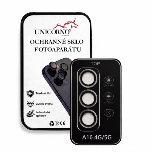 Unicorno ochranné sklo fotoparátu s aplikátorem Samsung A165, A166 Galaxy A16 4G, A16 5G black