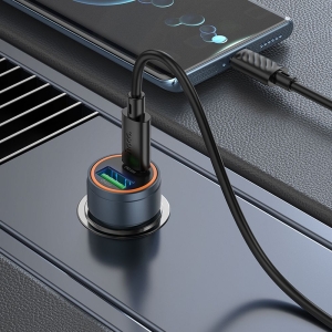 CL adaptér HOCO Z57A, 1x USB C, 1x USB A, QC 3.0, PD 30W, barva černá