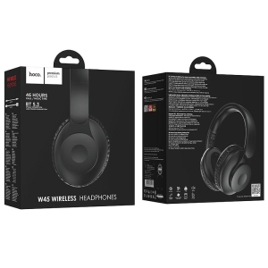 Sluchátka Hoco W45, Bluetooth 5.3, AUX / TF karta, barva black
