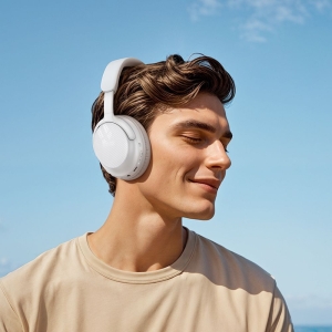 Sluchátka Hoco W53 Classic, Bluetooth 5.0, AUX / USB C, barva white