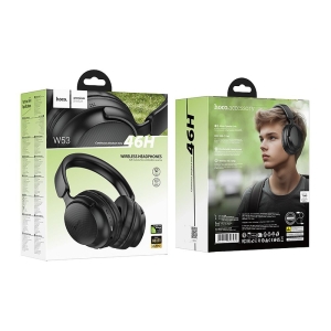 Sluchátka Hoco W53 Classic, Bluetooth 5.0, AUX / USB C, barva black