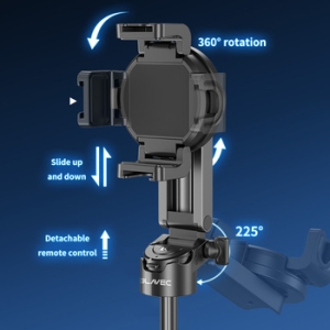 Selfie držák Blavec P05 Mini tripod, s funkcí stativu, bluetooth, magsafe, velikost 11,7 až 41,5cm, barva černá