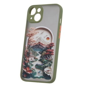 Pouzdro Back Case Trendy Travel Samsung A546 Galaxy A54 5G, zelená