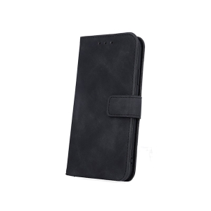 Pouzdro Book Smart Velvet iPhone 16e, barva černá