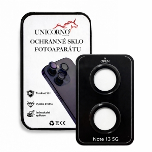 Unicorno ochranné sklo fotoparátu s aplikátorem Xiaomi Redmi NOTE 13 5G black