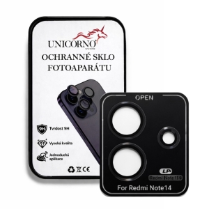 Unicorno ochranné sklo fotoparátu s aplikátorem Xiaomi Redmi NOTE 14 4G black