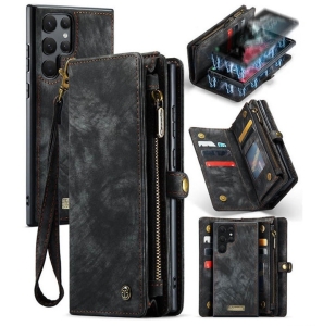 Pouzdro Book (Back Case) CaseMe Wallet 2v1, iPhone 16 Pro barva black