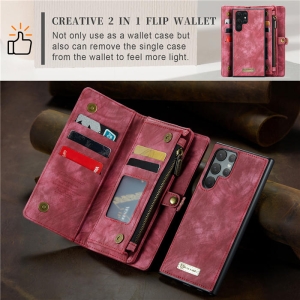 Pouzdro Book (Back Case) CaseMe Wallet 2v1, iPhone 16 Pro barva magenta