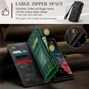 Pouzdro Book (Back Case) CaseMe Wallet 2v1, Samsung A366 Galaxy A36 5G barva black
